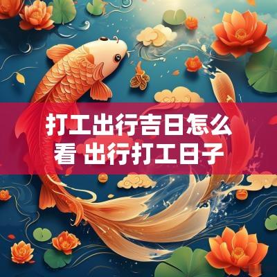 打工出行吉日怎么看 出行打工日子
