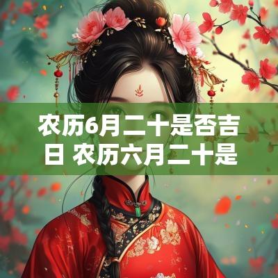农历6月二十是否吉日 农历六月二十是不是黄道吉日