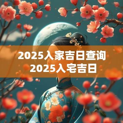 2025入家吉日查询 2025入宅吉日