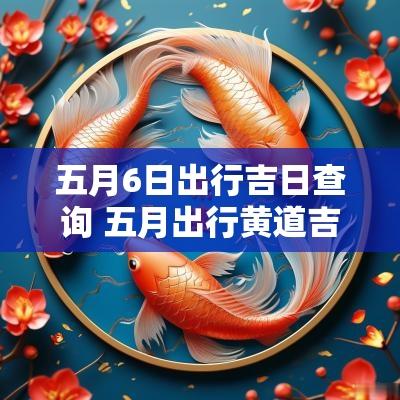 五月6日出行吉日查询 五月出行黄道吉日2025