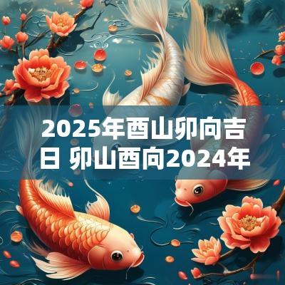 2025年酉山卯向吉日 卯山酉向2025年择日