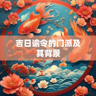 吉日谕令的门派及其背景