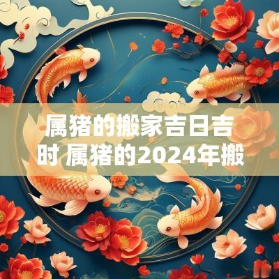属猪的搬家吉日吉时 属猪的2025年搬家吉日有哪些