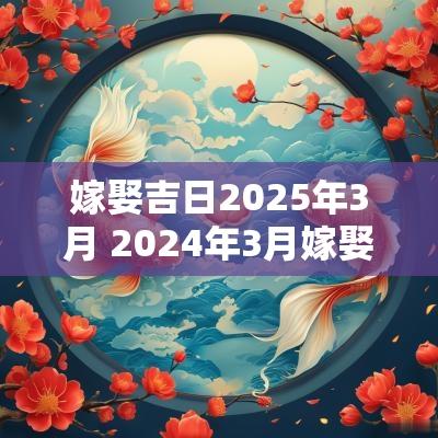 嫁娶吉日2025年3月 2025年3月嫁娶黄道吉日