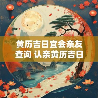 黄历吉日宜会亲友查询 认亲黄历吉日查询