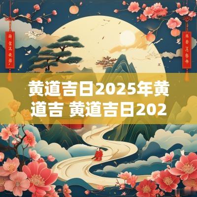 黄道吉日2025年黄道吉 黄道吉日2025年老黄历查询