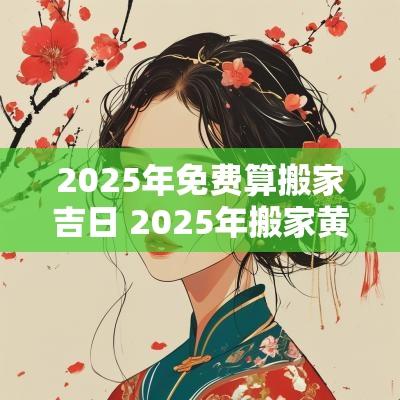 2025年免费算搬家吉日 2025年搬家黄道吉日一览表
