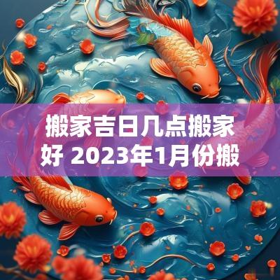 搬家吉日几点搬家好 2025年1月份搬家黄道吉日几点最好