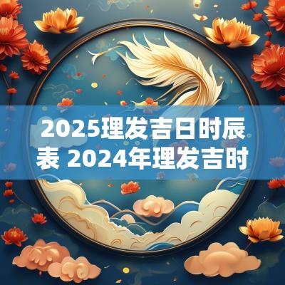 2025理发吉日时辰表 2025年理发吉时
