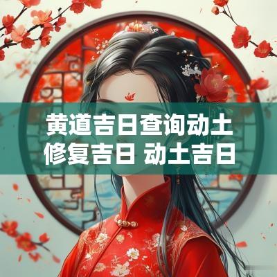 黄道吉日查询动土修复吉日 动土吉日查询2025年黄道吉日