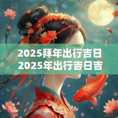 2025拜年出行吉日 2025年出行吉日吉时一览表