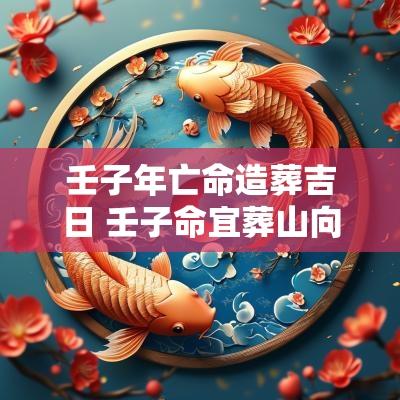 壬子年亡命造葬吉日 壬子命宜葬山向