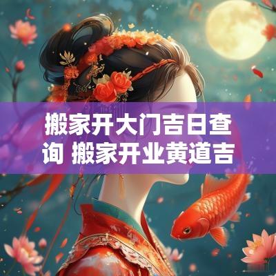 搬家开大门吉日查询 搬家开业黄道吉日查询