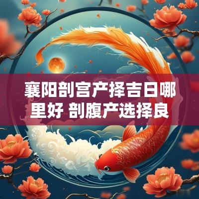 襄阳剖宫产择吉日哪里好 剖腹产选择良辰吉日
