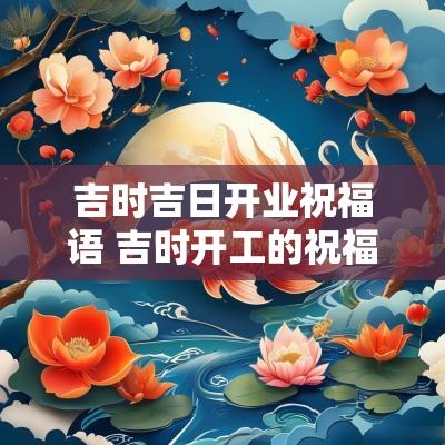 吉时吉日开业祝福语 吉时开工的祝福语