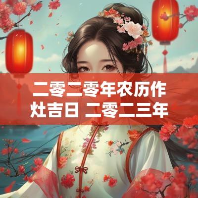二零二零年农历作灶吉日 二零二三年农历扫房吉日
