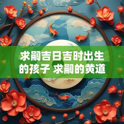求嗣吉日吉时出生的孩子 求嗣的黄道吉日