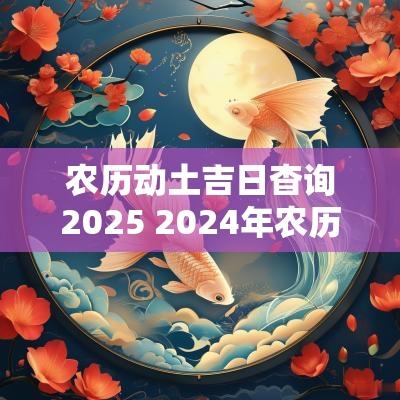 农历动土吉日杳询2025 2025年农历二月动土黄道吉日查询