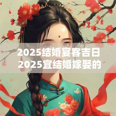 2025结婚宴客吉日 2025宜结婚嫁娶的日子