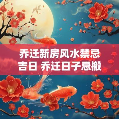 乔迁新房风水禁忌吉日 乔迁日子忌搬新房
