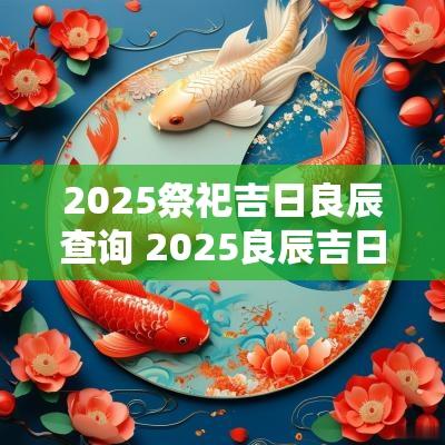 2025祭祀吉日良辰查询 2025良辰吉日结婚
