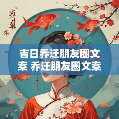吉日乔迁朋友圈文案 乔迁朋友圈文案大全