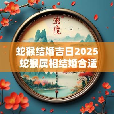 蛇猴结婚吉日2025 蛇猴属相结婚合适吗