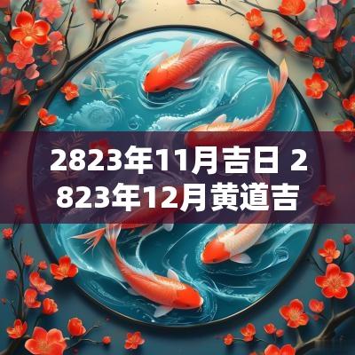 2823年11月吉日 2823年12月黄道吉日