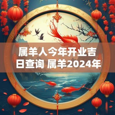 属羊人今年开业吉日查询 属羊2025年1月开业吉日
