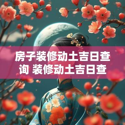 房子装修动土吉日查询 装修动土吉日查询2025年12