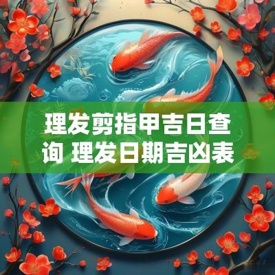理发剪指甲吉日查询 理发日期吉凶表