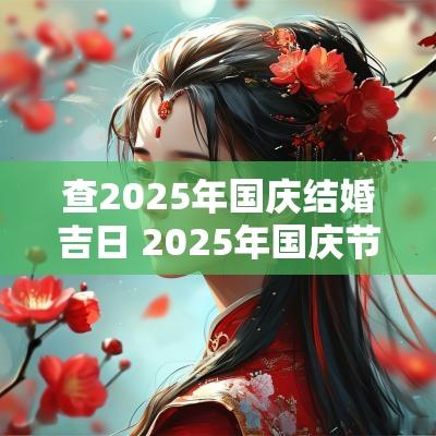 查2025年国庆结婚吉日 2025年国庆节结婚吉日