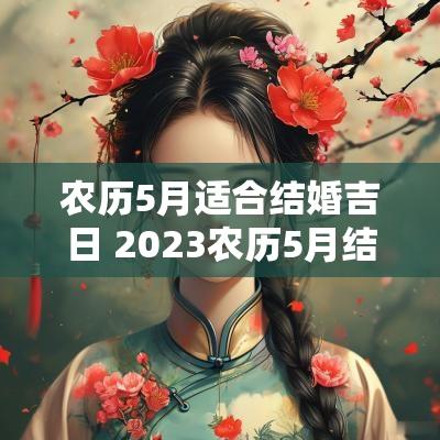农历5月适合结婚吉日 2025农历5月结婚黄道吉日