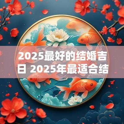 2025最好的结婚吉日 2025年最适合结婚的日子