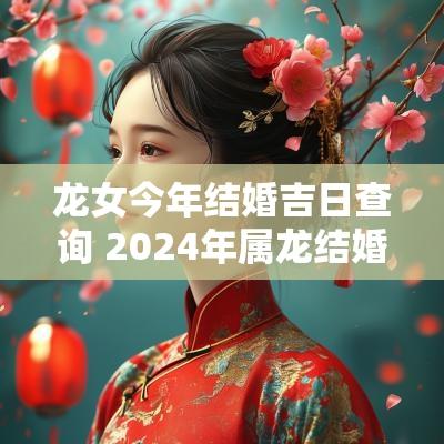 龙女今年结婚吉日查询 2025年属龙结婚的黄道吉日
