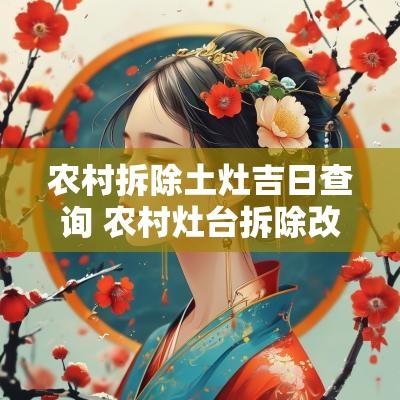 农村拆除土灶吉日查询 农村灶台拆除改造