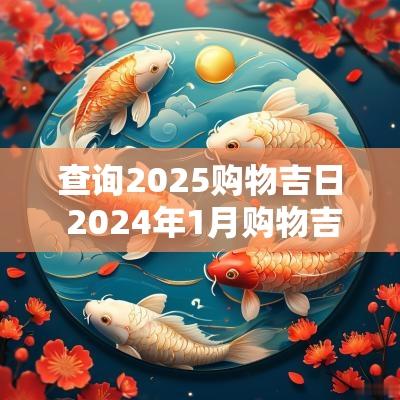 查询2025购物吉日 2025年1月购物吉日