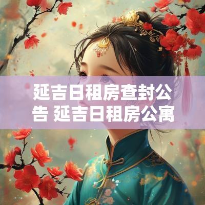 延吉日租房查封公告 延吉日租房公寓