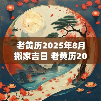 老黄历2025年8月搬家吉日 老黄历2025年搬家吉日