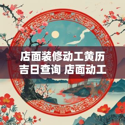 店面装修动工黄历吉日查询 店面动工装修黄道吉日2025