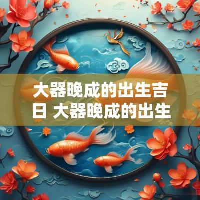 大器晚成的出生吉日 大器晚成的出生时辰子时是几点