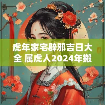 蛇年家宅辟邪吉日大全 属虎人2025年搬家入宅吉日