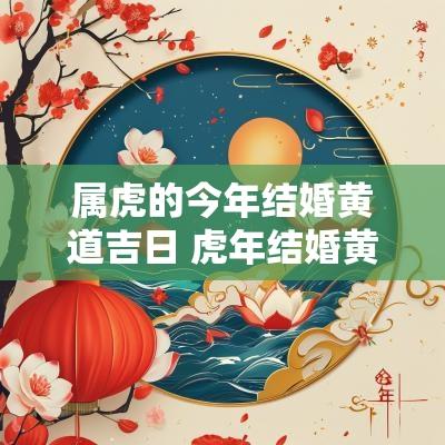 属虎的今年结婚黄道吉日 蛇年结婚黄道吉日