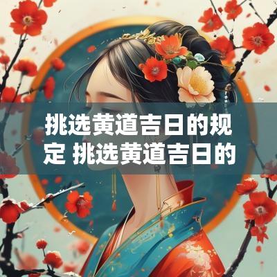 挑选黄道吉日的规定 挑选黄道吉日的标准