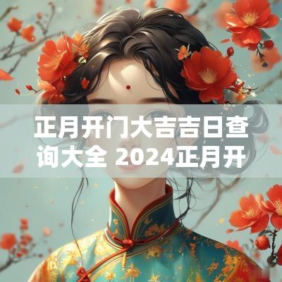 正月开门大吉吉日查询大全 2025正月开门营业吉日