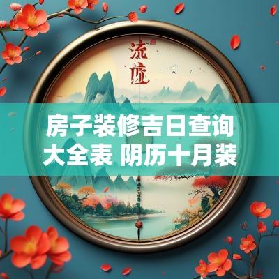 房子装修吉日查询大全表 阴历十月装修房子黄道吉日查询