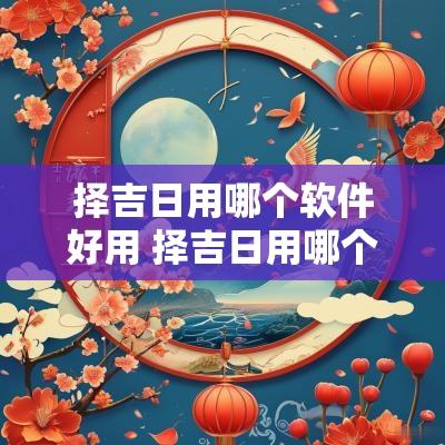 择吉日用哪个软件好用 择吉日用哪个软件好