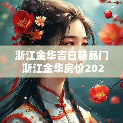 浙江金华吉日精品门 浙江金华房价2025年最新房价