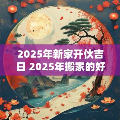 2025年新家开伙吉日 2025年搬家的好日子