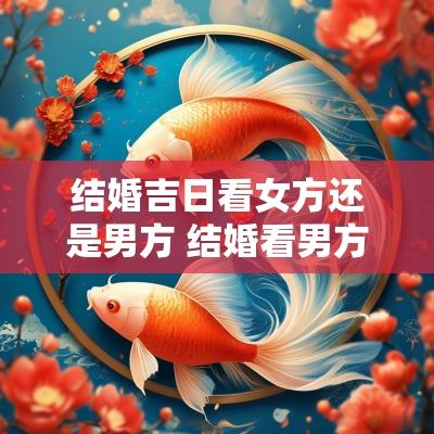 结婚吉日看女方还是男方 结婚看男方日子还是看女方日子
